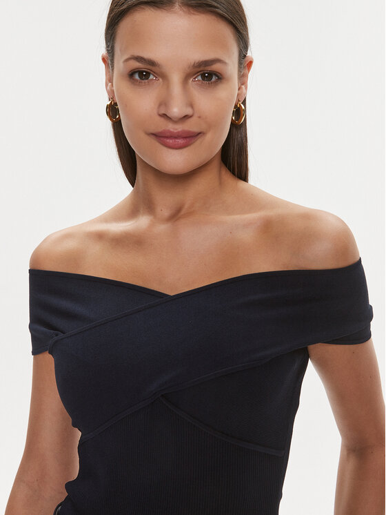 MICHAEL Michael Kors MICHAEL Michael Kors Glaustinukė MR460RT33D Tamsiai mėlyna Slim Fit