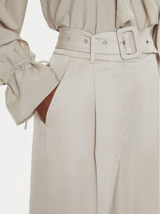 Karen by Simonsen Karen by Simonsen Pantaloni di tessuto Priscilla 10105042 Beige Loose Fit