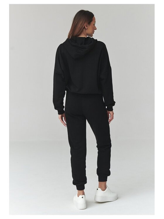 Makadamia Makadamia Dres A14 Czarny Loose Fit