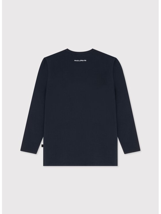 Pako Lorente Pako Lorente Longsleeve P000B-TL-007 Granatowy Slim Fit
