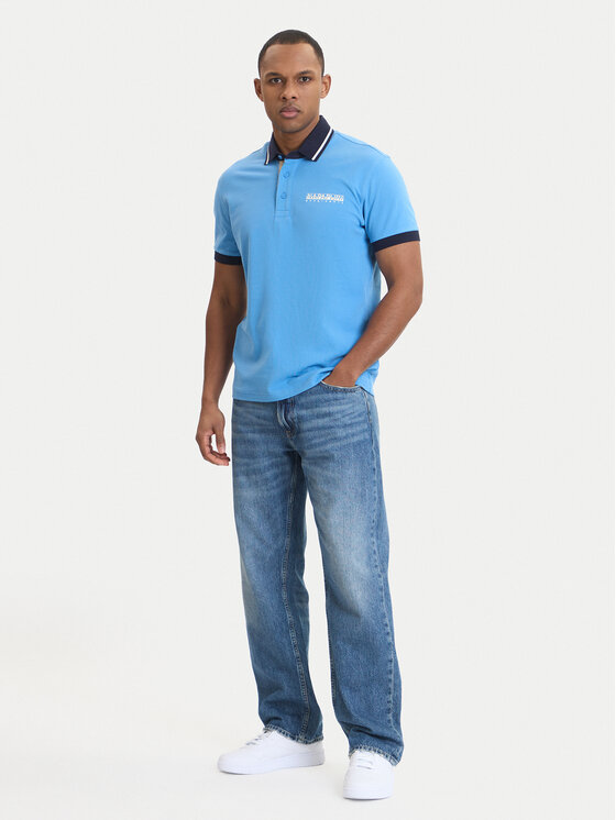 Napapijri Napapijri Poloshirt E-Zeri NP0A4ID4 Blau Regular Fit