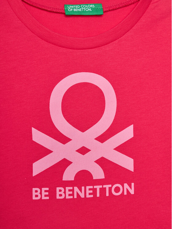 United Colors Of Benetton United Colors Of Benetton T-shirt 3096G10D7 Ružičasta Regular Fit
