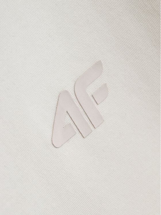 4F 4F T-Shirt ESSENTIAL Biały Regular Fit