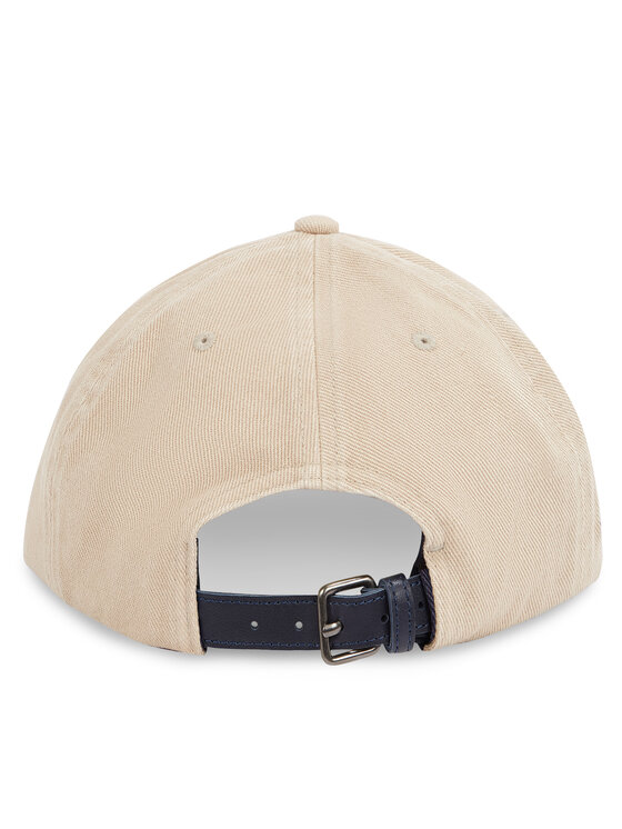 Tommy Hilfiger Tommy Hilfiger Czapka z daszkiem Seasonal Flag Wash 6 Panel Cap AM0AM13348 Beżowy