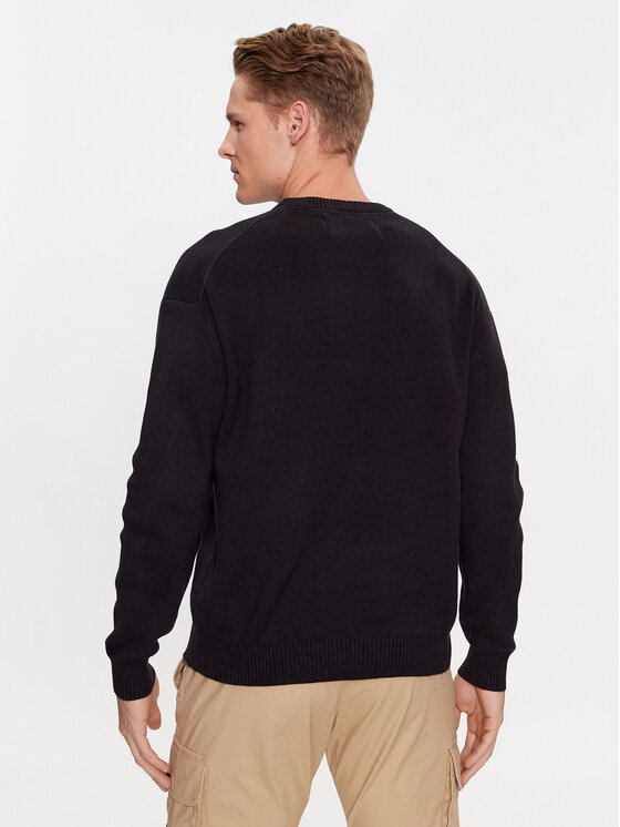 Calvin Klein Jeans Calvin Klein Jeans Sweter Vertical J30J323977 Czarny Regular Fit