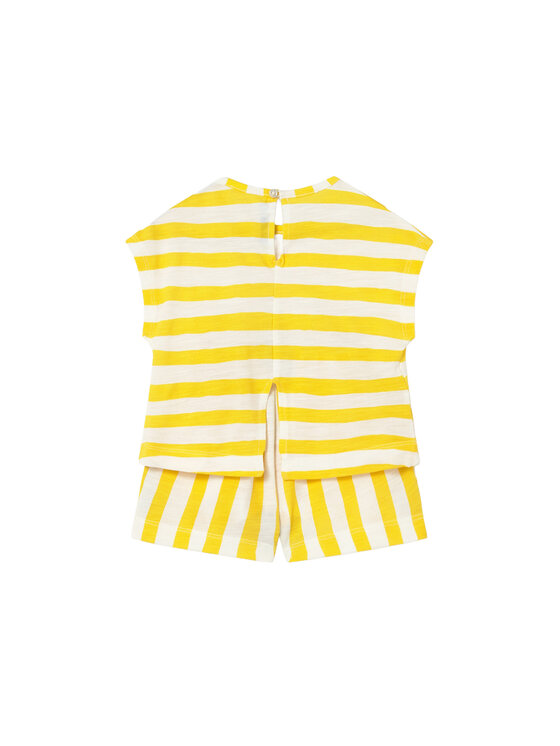 Mayoral Mayoral Completo T-shirt e pantaloncini 1208 Giallo Regular Fit