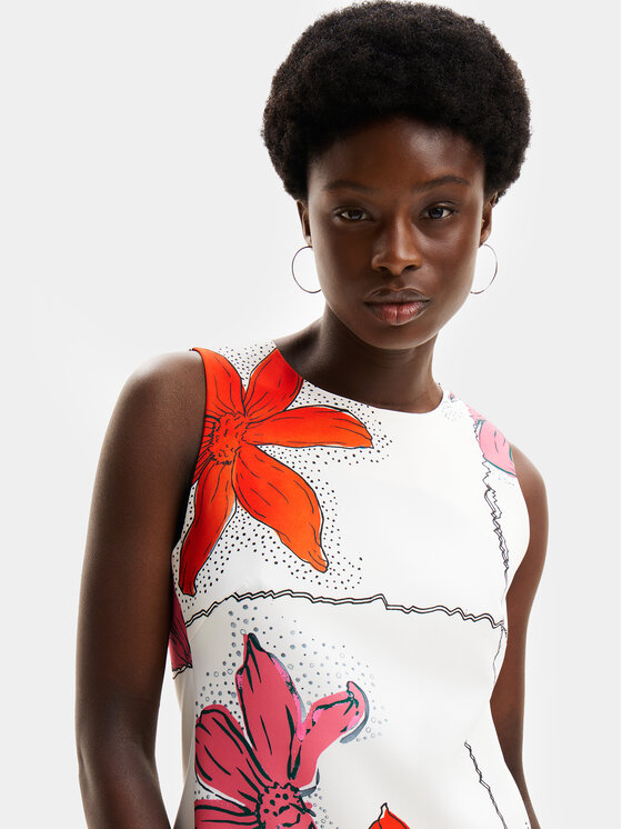Desigual Desigual Літня сукня Houston 24SWVW01 Білий Regular Fit