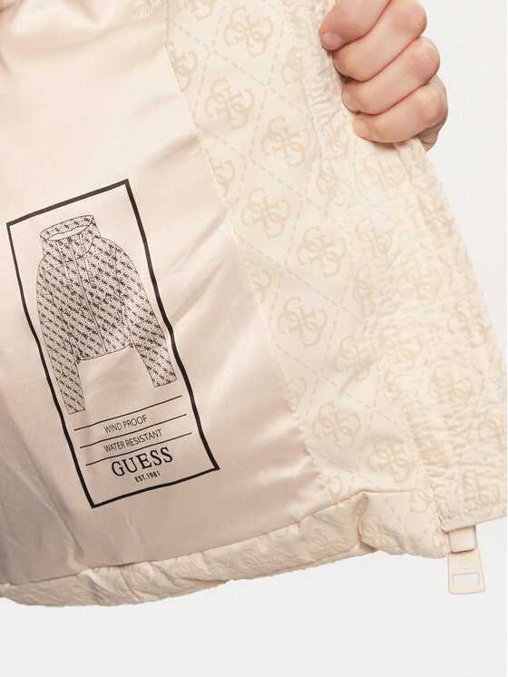 Guess Guess Geacă Daisy W4BL36 WGJZ0 Bej Regular Fit
