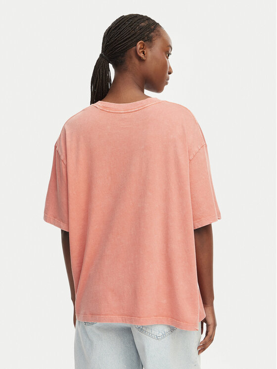 Roxy Roxy Футболка Talloversize Washed ERJZT06081 Світло-помаранчевий Loose Fit