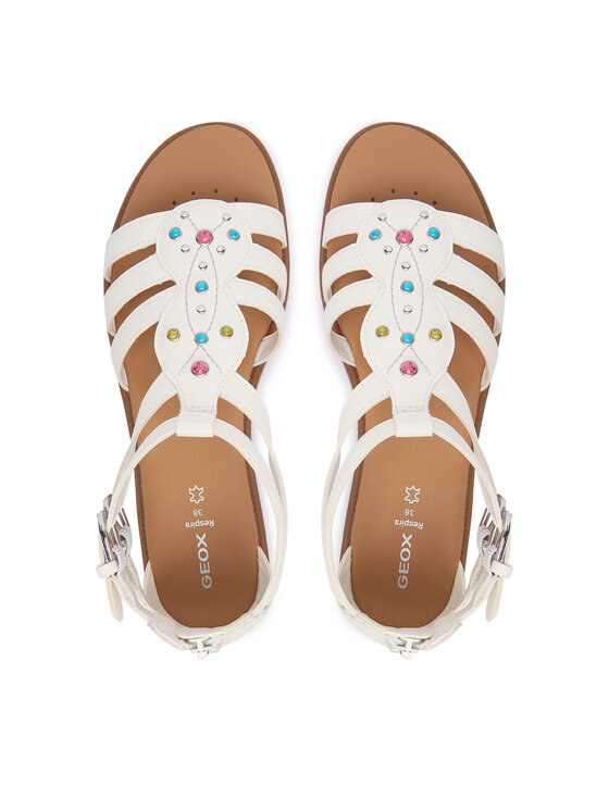 Geox Geox Sandali Jr Sandal Karly J6535D 000BC C0653 D Bianco