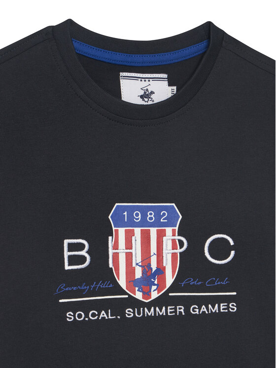Beverly Hills Polo Club Beverly Hills Polo Club Póló P-SS26B-TS414011 Sötétkék Regular Fit