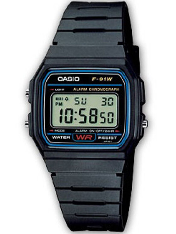 Casio Zegarek Casio Collection F-91W-1YER Czarny | Modivo.pl