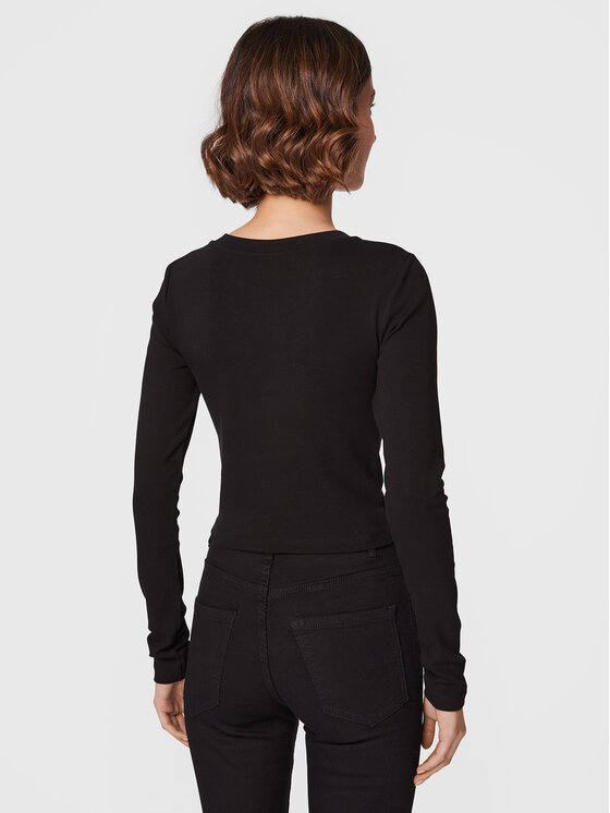 Gina Tricot Gina Tricot Bluse Matilda 17618 Schwarz Slim Fit