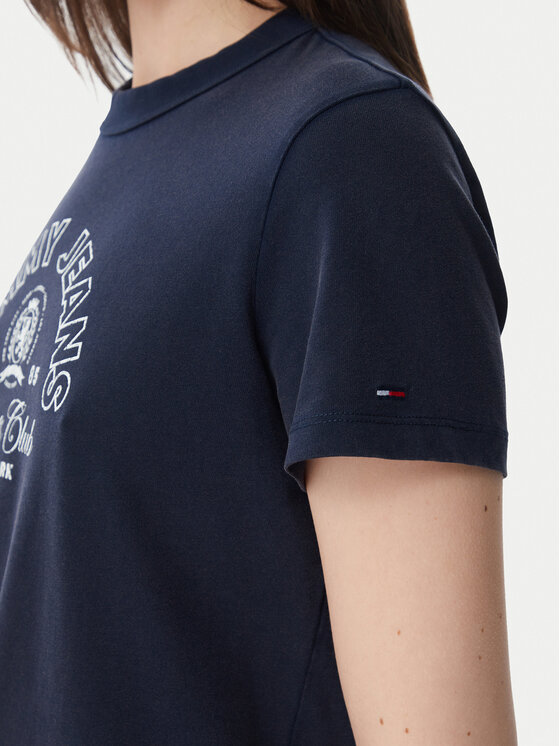 Tommy Jeans Tommy Jeans T-särk Heritage Logo DW0DW22816 Tumesinine Regular Fit