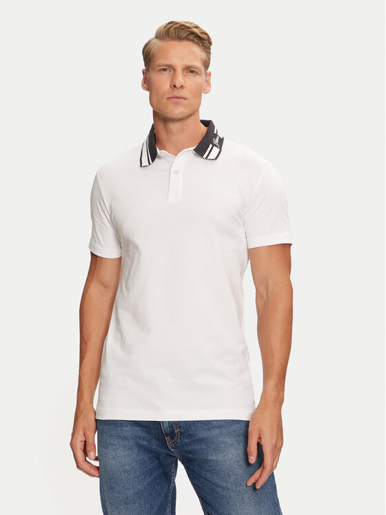 Guess Polo M4BP66 J1314 Balts Slim Fit