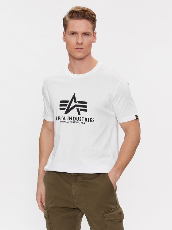 Alpha Industries Alpha Industries Tricou Basic 100501 Alb Regular Fit