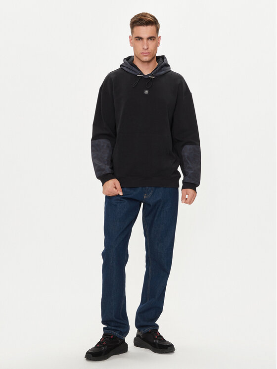 HUGO Hugo Džemperis Ditcheno 50516719 Juoda Relaxed Fit