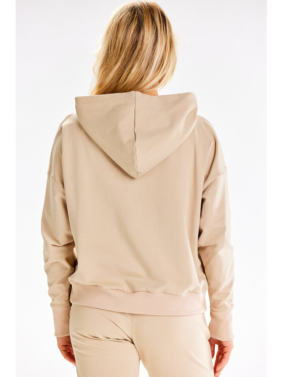 Infinite You Infinite You Bluza M318 Beżowy Basic Fit