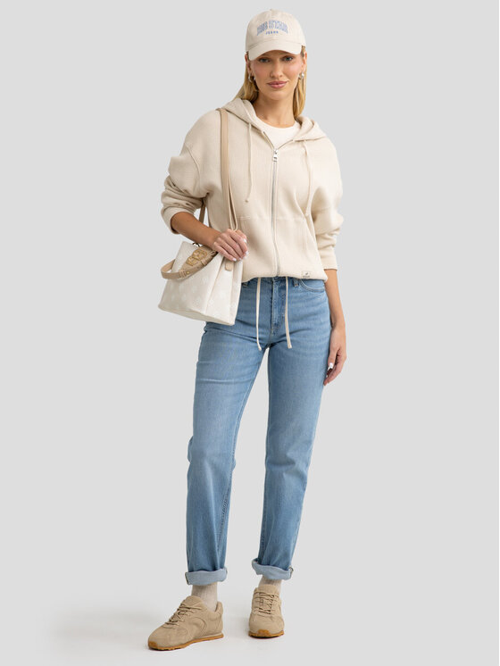 BIG STAR BIG STAR Bluza GRALA_103_170 Beżowy Classic Fit