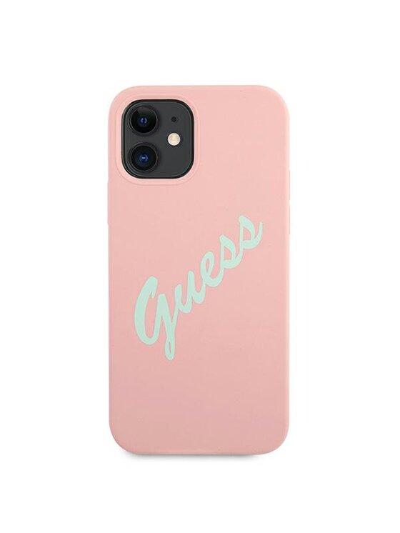 Guess Guess Etui na telefon iPhone 12 Mini Różowy