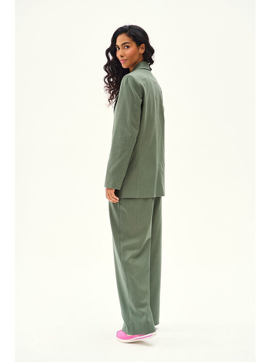 NAOKO NAOKO Spodnie garniturowe Fresh Chapter Zielony Regular Fit