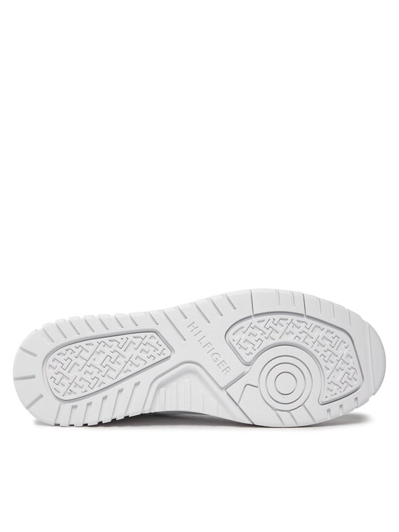 Tommy Hilfiger Tommy Hilfiger Sportcipők Th Basket Core Lth Mix Ess FM0FM05058 Fehér