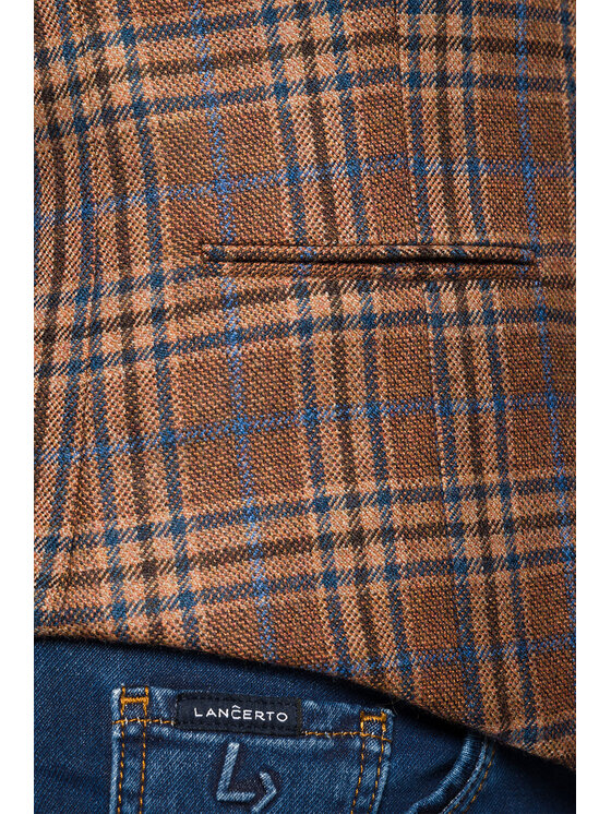 Lancerto Lancerto Kamizelka KA099222000002 Brązowy Slim Fit