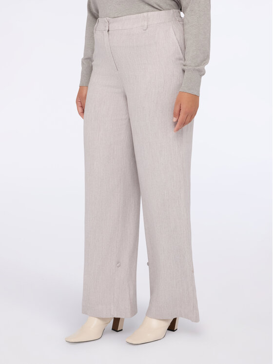 Fiorella Rubino Fiorella Rubino Pantaloni di tessuto P734T005094N002 Écru Regular Fit