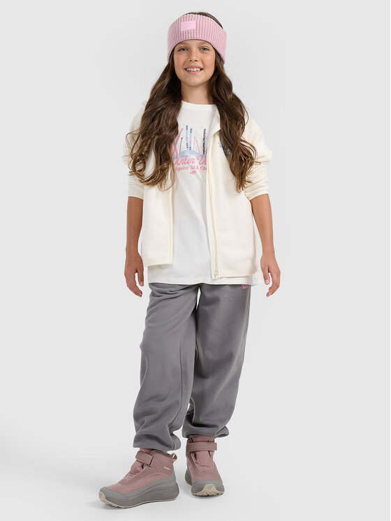 4F 4F T-Shirt APRES SKI Biały Loose Fit