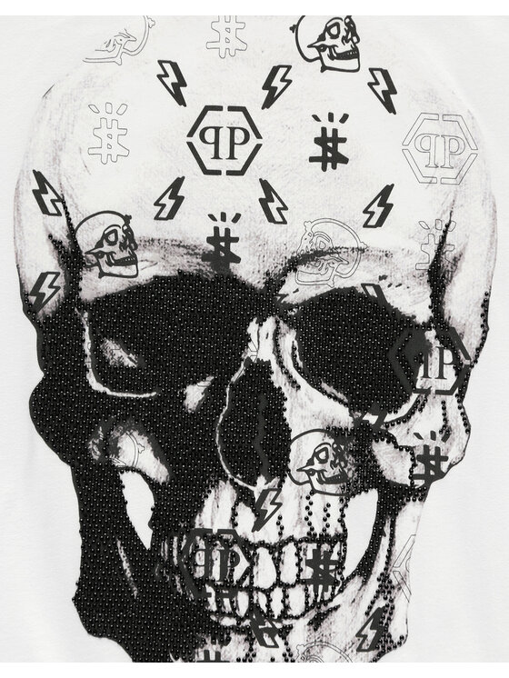 PHILIPP PLEIN PHILIPP PLEIN T-Shirt 3291 Biały Regular Fit
