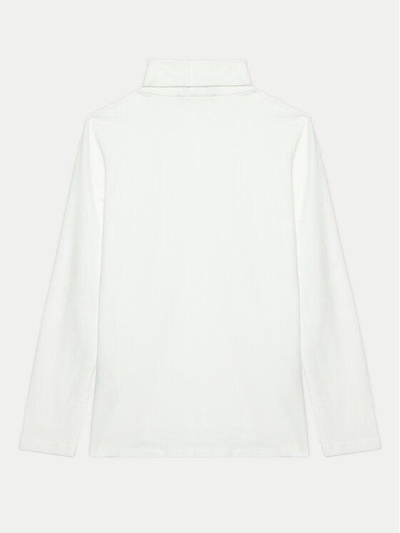 United Colors Of Benetton United Colors Of Benetton Krekls ar augstu apkakli 3P4ZC202N Balts Regular Fit