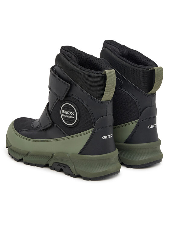 Geox Geox Auliniai batai J Flexyper Plus Boy B Abx J66LCG 0FU54 C0033 S Tamsiai žalia