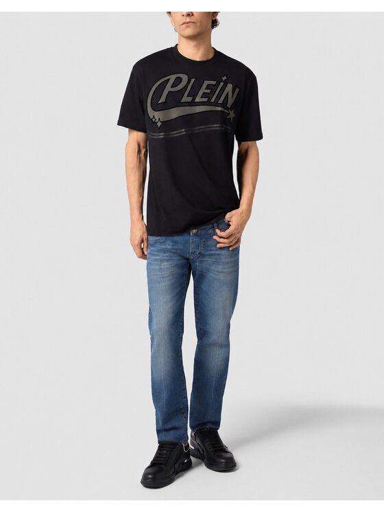 PHILIPP PLEIN PHILIPP PLEIN Jeansy 31229 Granatowy Straight Leg