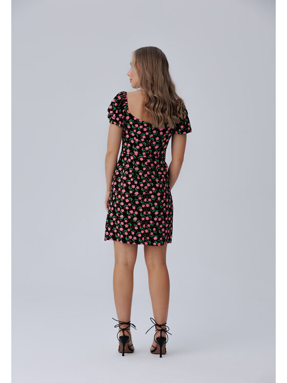 LAURELLA LAURELLA Každodenné šaty 4SS202 Čierna Regular Fit