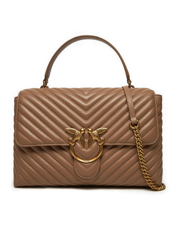 PINKO PINKO Borsetta Love Lady Puff Big Cl . AI 23-24 PLTT 100042 A0GK Beige