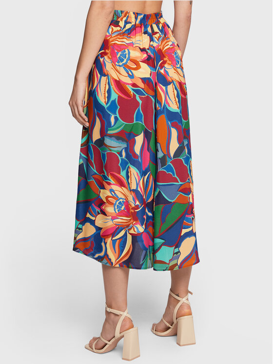 NAF NAF NAF NAF Spódnica trapezowa Indie THNJ65A Kolorowy Regular Fit