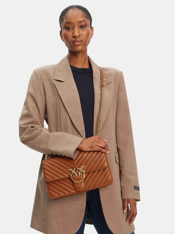PINKO PINKO Torbica Love One Classic Dc PE 24 PLTT 100941 A0GK Smeđa