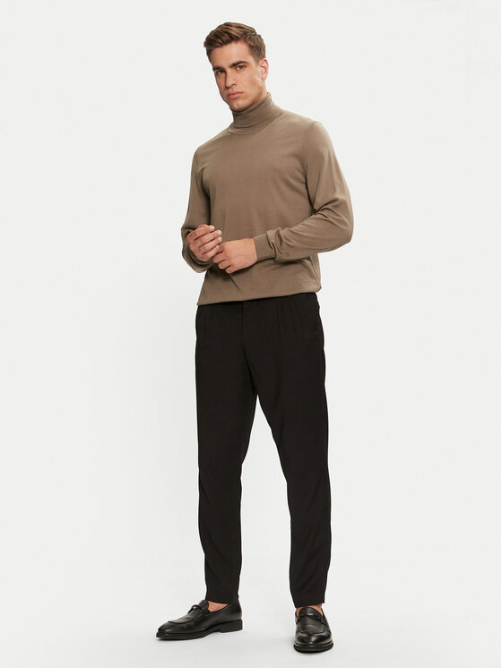BOSS BOSS Dolčevita Musso-P 50468262 Smeđa Slim Fit