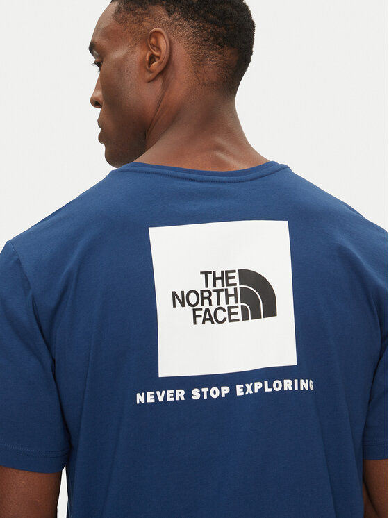 The North Face The North Face T-Shirt Redbox NF0A87NP Niebieski Regular Fit