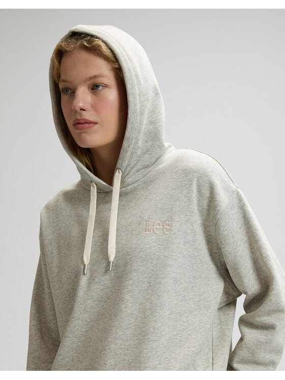 Lee Lee Bluza 112379422 Szary Relaxed Fit