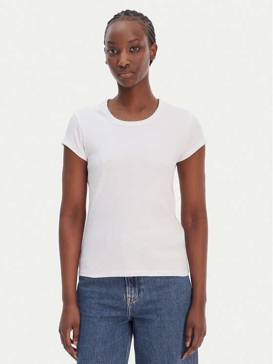 BOSS BOSS Póló C_Ecute 50554675 Fehér Slim Fit