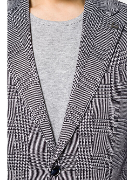 Lancerto Lancerto Marynarka Vicenza MA131123000002 Szary Slim Fit