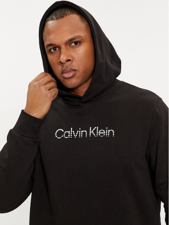 Calvin Klein Calvin Klein Bluza Degrade Logo K10K112445 Czarny Regular Fit