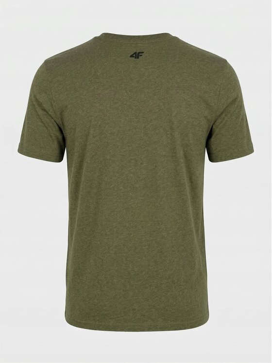 4F 4F T-Shirt Z-TTSHM3947-3 Zielony Regular Fit