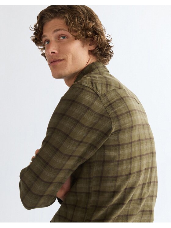 Wrangler Wrangler Koszula WESTERN SHIRT Zielony Regular Fit
