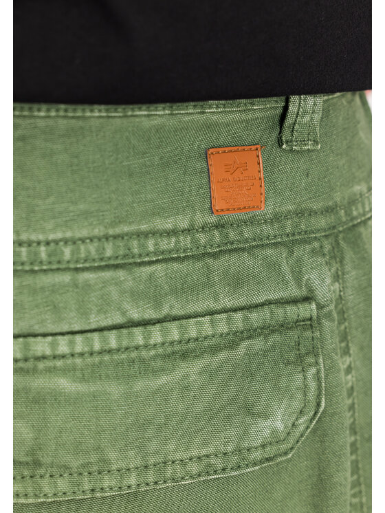Alpha Industries Alpha Industries Spodnie cargo Workwear Deck Pant Zielony Tapered Leg