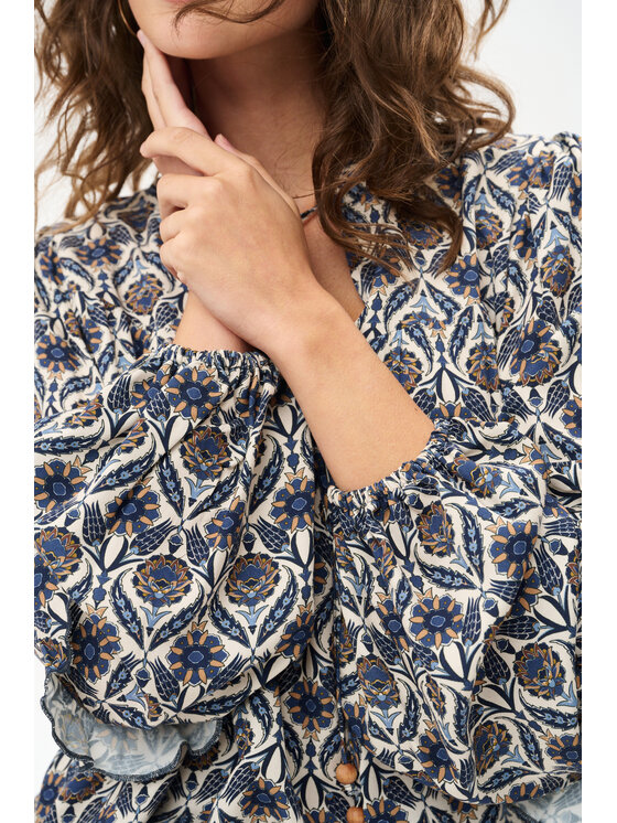 blue shadow blue shadow Bluzka Maddy Granatowy Regular Fit