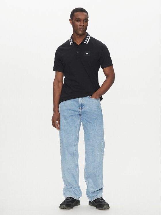 BOSS BOSS Polo marškinėliai 50538176 Juoda Regular Fit