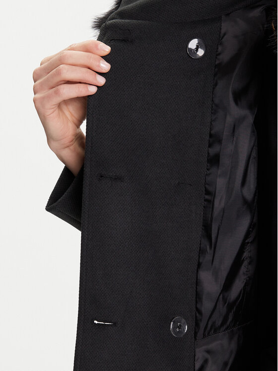 Rinascimento Rinascimento Übergangsmantel CFC0125794003 Schwarz Regular Fit