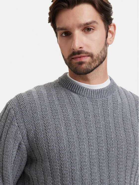 BOSS BOSS Pulover Arakingo 50565119 Gri Relaxed Fit